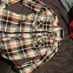 Vintage BKE Flannel Tailored Shirt Size Small